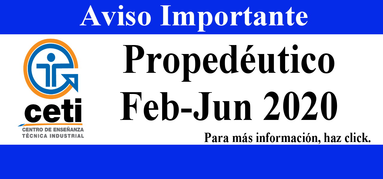 Aviso Propedéutico Feb-Jun 2020