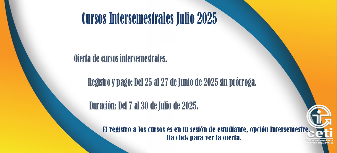 Cursos Intersemestrales Julio 2025
