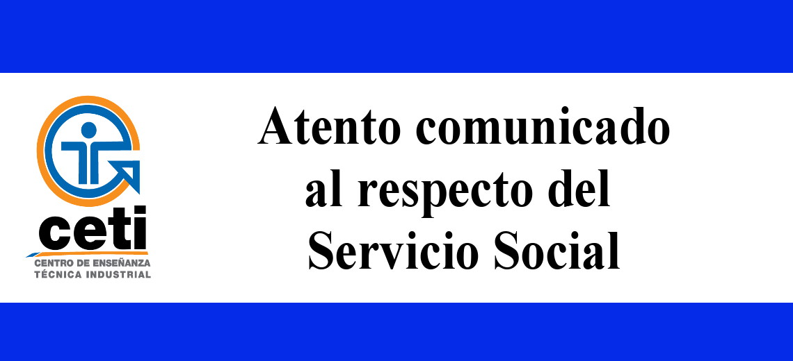Comunicado Servicio Social